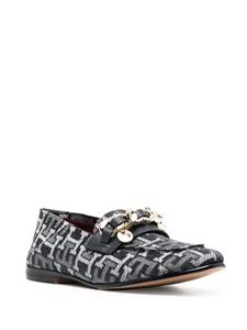Tommy Hilfiger Loafers met logo-jacquard - Blauw