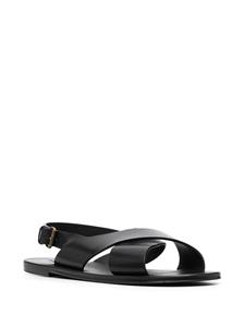 Saint Laurent Mojave sandalen met kruisbandjes - Zwart