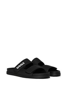 Dsquared2 Sandalen met klittenband - Zwart