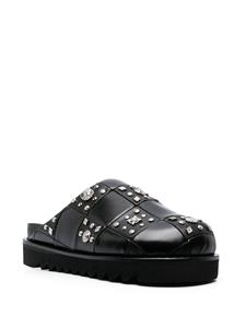 Toga Virilis Muiltjes met studs - Zwart