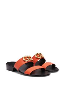 Giuseppe Zanotti Gregory sandalen met dubbele bandjes - Oranje