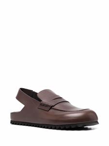 Officine Creative Leren slingback loafers - Bruin
