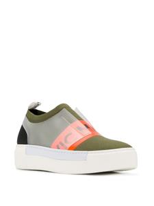 Vic Matié Soksneakers met logoband - Groen