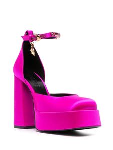 Versace Medusa satijnen pumps - Roze