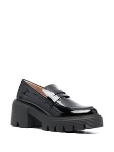 Stuart Weitzman Soho loafers van lakleer - Zwart