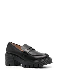 Stuart Weitzman Leren loafers - Zwart