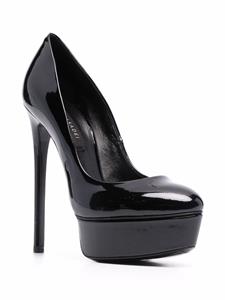 Casadei Blade glanzende stiletto pumps - Zwart