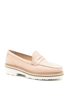 Sarah Chofakian Verona leren loafers - Beige