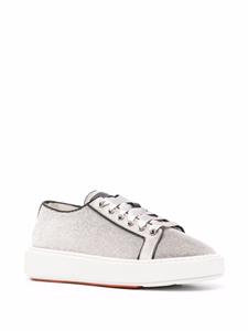 Santoni Derby sneakers met pailletten - Grijs