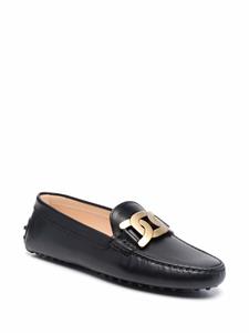 Tod's Loafers met plakkaat - Zwart