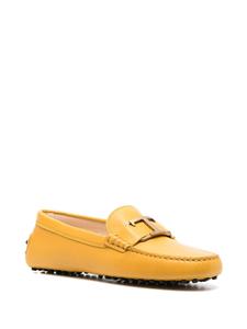 Tod's Gommino loafers met logoplakkaat - Geel