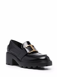 Tod's Loafers met logoplakkaat - Zwart