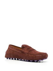 Tod's Gommino lammy loafers - Bruin