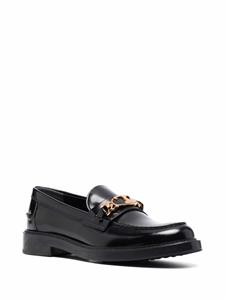 Tod's Loafers met logoplakkaat - Zwart