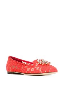 Dolce & Gabbana Vally slippers - Rood