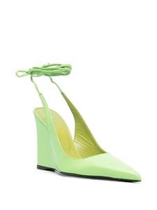 BY FAR Vaughn slingback pumps - Groen