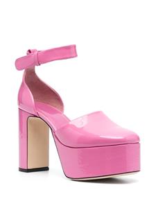 BY FAR Barb pumps met plateauzool - Roze