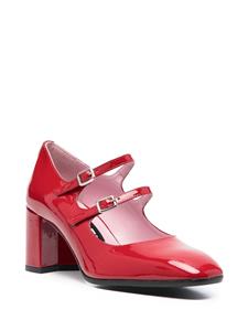 Carel Paris Pumps met dubbele bandjes - Rood