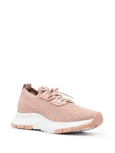 Gianvito Rossi Glover stretch-bouclé sneakers - Roze