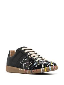 Maison Margiela Sneakers met verfspetter-effect - Zwart