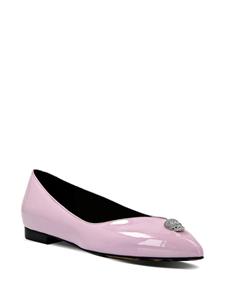 Philipp Plein Ballerina's met doodskop - Paars