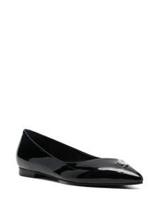 Philipp Plein Ballerina's met studs - Zwart