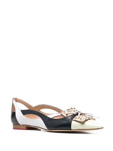 Scarosso Ballerina's met strikdetail - Beige