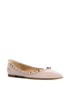 Valentino Rockstud ballerina's - Roze