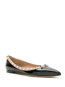 Valentino Rockstud ballerina's - Zwart