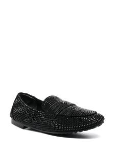 Tory Burch Loafers verfraaid met kristallen - Zwart