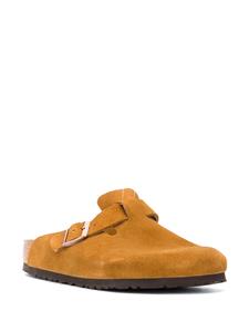 Birkenstock Suède slippers - Bruin