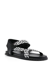 Versace Sandalen met Greca-detail - Zwart