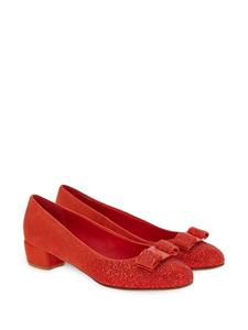 Ferragamo Vara pumps met strik - Rood