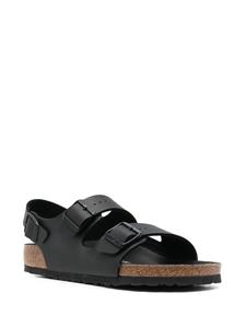 Birkenstock Milano leren sandalen - Zwart