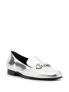 Gucci Metallic loafers - Zilver