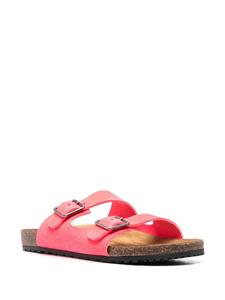 Saint Laurent Jimmy sandalen met dubbele bandjes - Roze