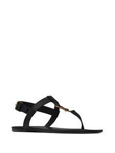 Saint Laurent Cassandre sandalen met gespsluiting - Zwart