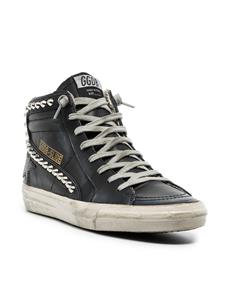 Golden Goose Slide gerafelde sneakers - Zwart