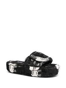 DUOltd Badstof slippers - Zwart
