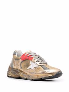 Golden Goose Running Sole sneakers met gerafeld effect - Goud