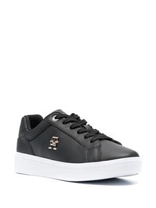 Tommy Hilfiger Leren sneakers - Zwart