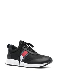 Tommy Jeans Flexi leren sneakers - Zwart