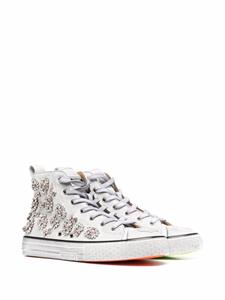 Philipp Plein Sneakers verfraaid met kristal - Wit