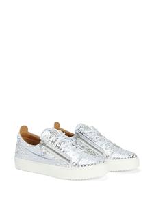 giuseppezanotti Giuseppe Zanotti Gail sneakers met monogramprint - Zilver