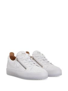 Giuseppe Zanotti Sneakers met ritsdetail - Wit