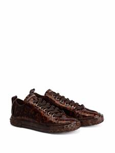 Giuseppe Zanotti Blabber leren sneakers - Bruin