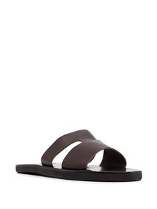 Ancient Greek Sandals Sandalen met dubbel bandje - Zwart
