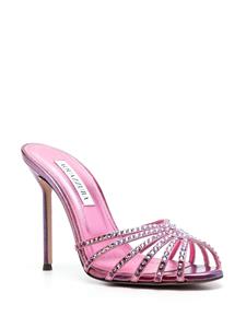 Aquazzura Flow verfraaide muiltjes - Roze