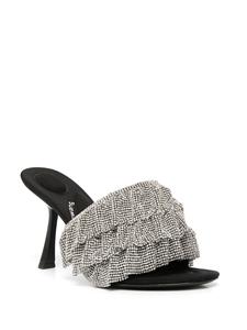 Alexander Wang Nala muiltjes met ruche - Zwart