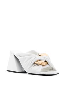 JW Anderson Chain Twist leren muiltjes - Wit